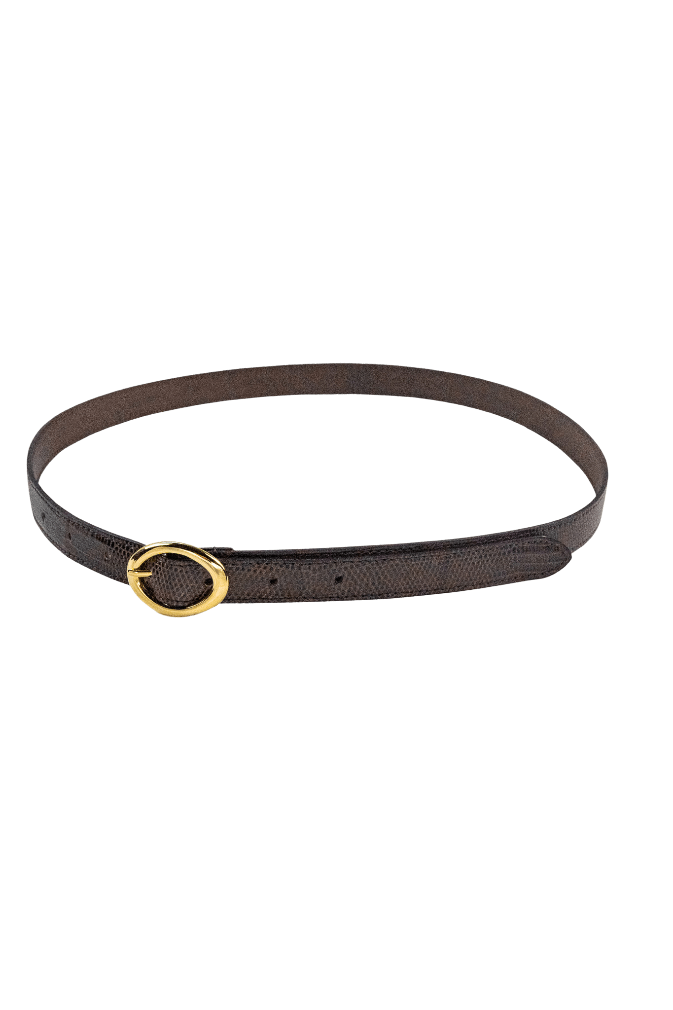 BISOWN/LIZARD OVAL BELT