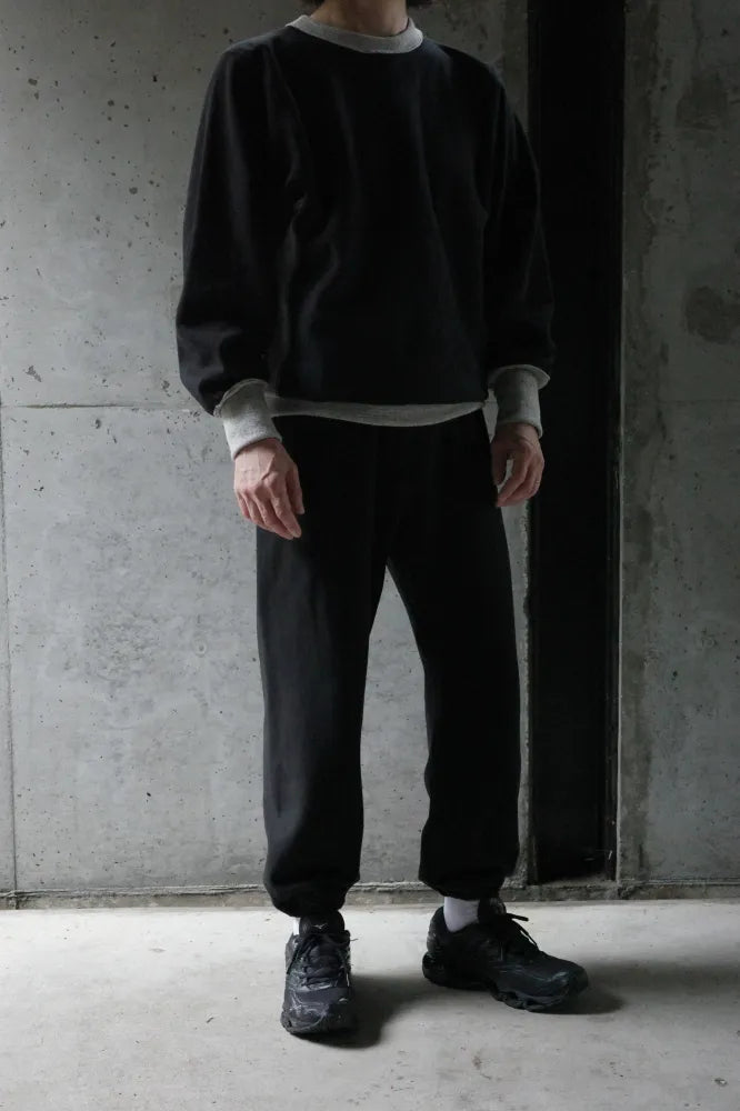 TUKI/cotton long john mix gray rib