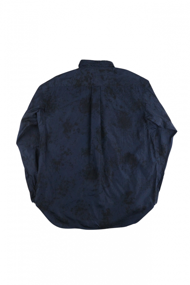 TOHNAI/REGULAR COLLAR SHIRT SPOTS NAVY