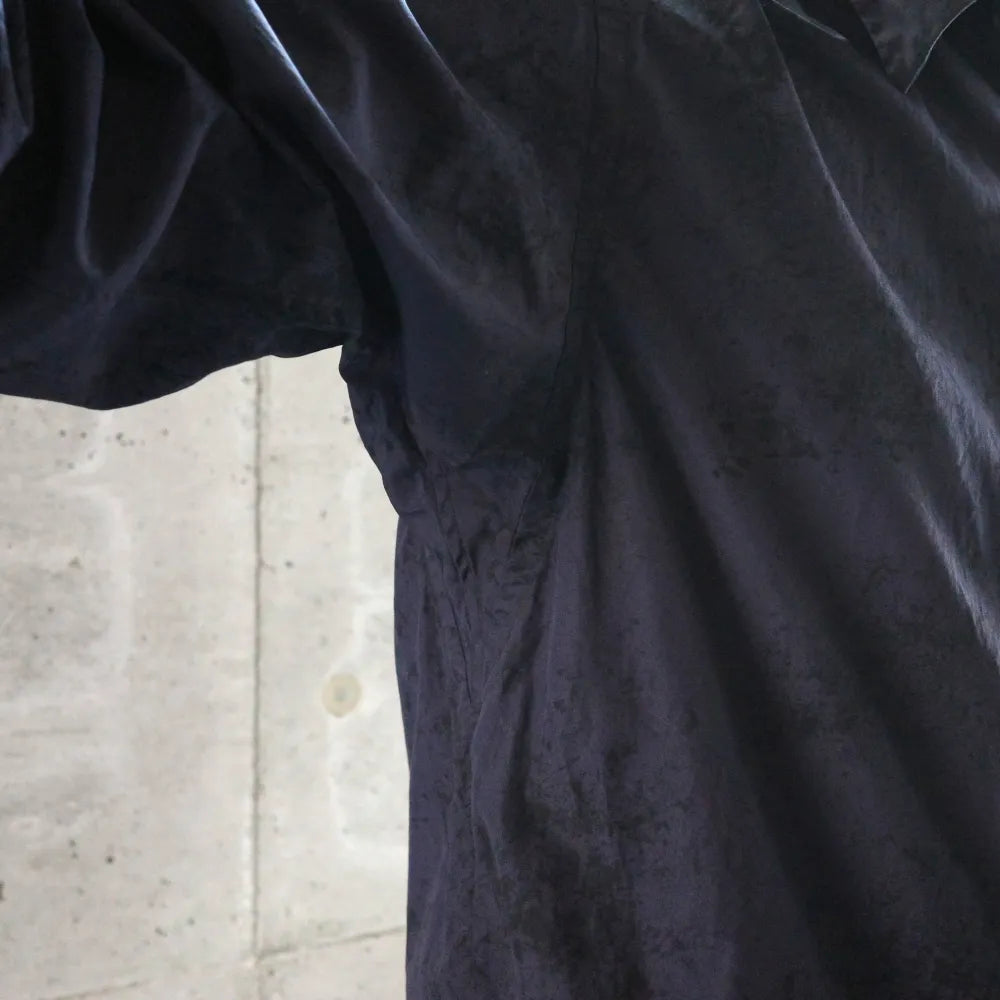 TOHNAI/REGULAR COLLAR SHIRT SPOTS NAVY