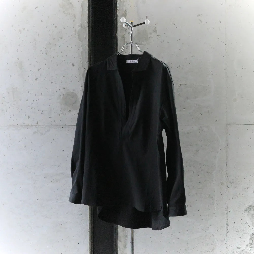 the bes/塩縮ハイゲージジャージー スキッパーL/S