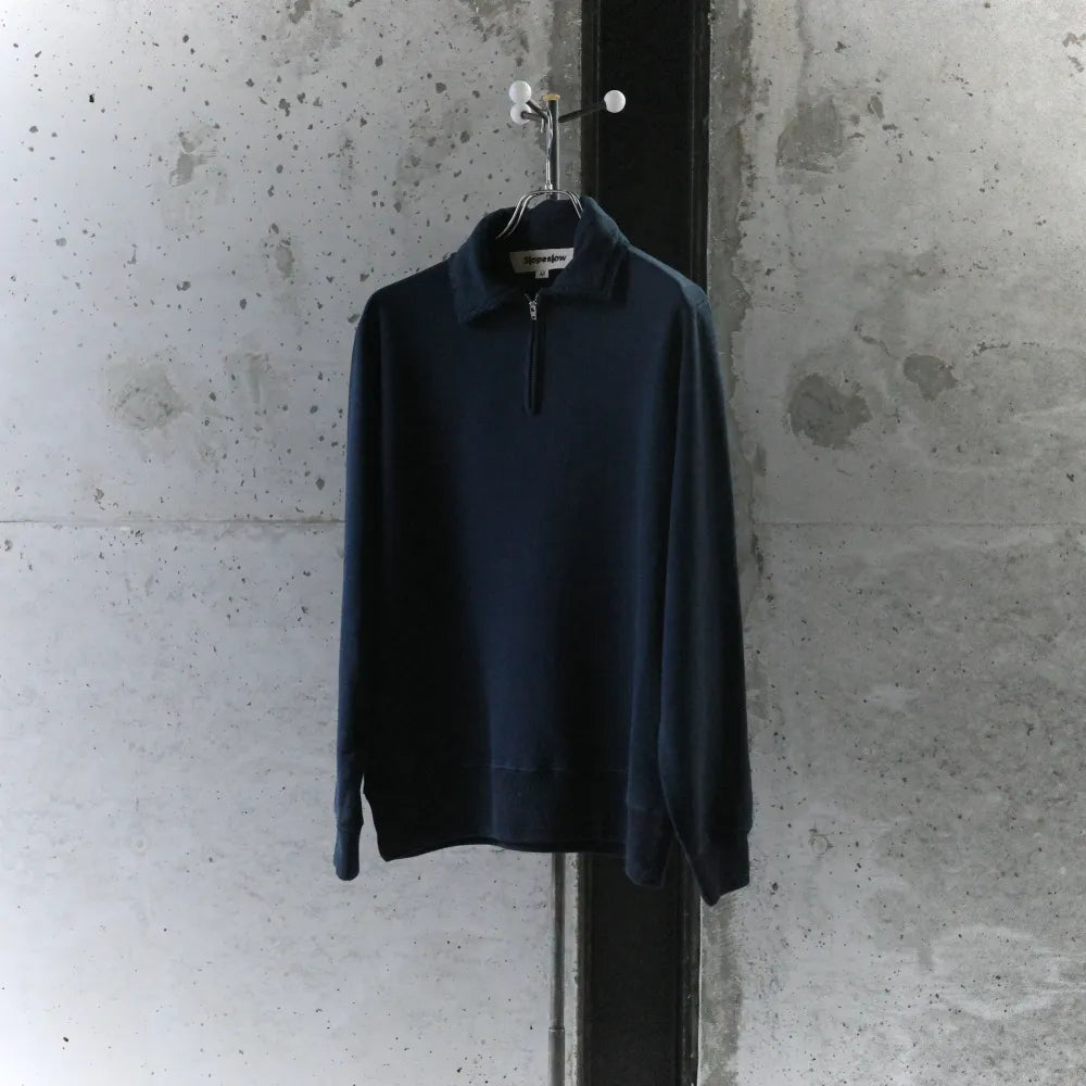 Slopeslow/Half zip top NVY