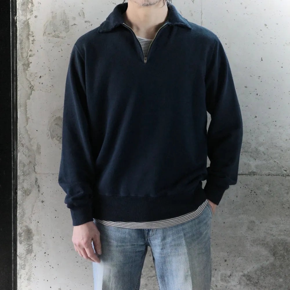 Slopeslow/Half zip top NVY
