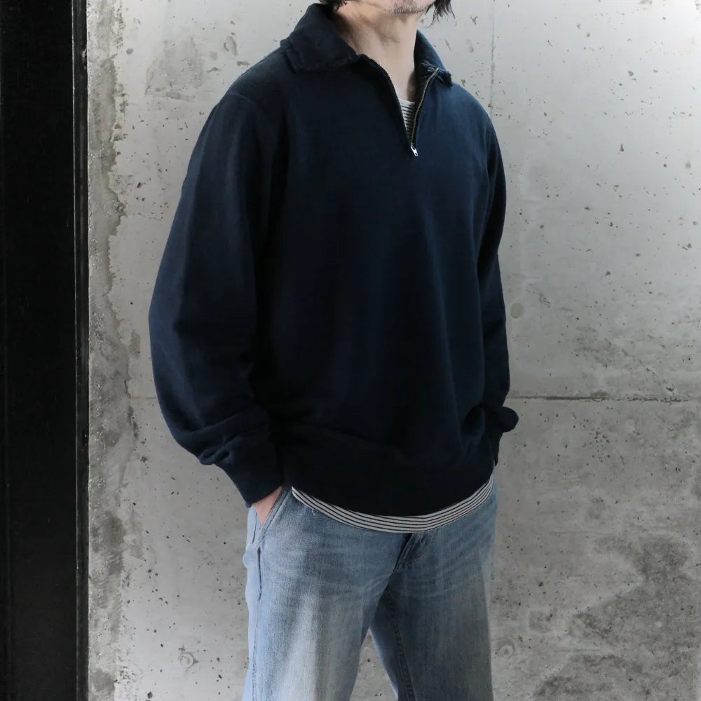Slopeslow/Half zip top NVY