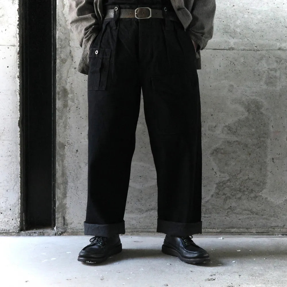 Nigel Cabourn/BRITISH ARMY PANT BLACK DENIM