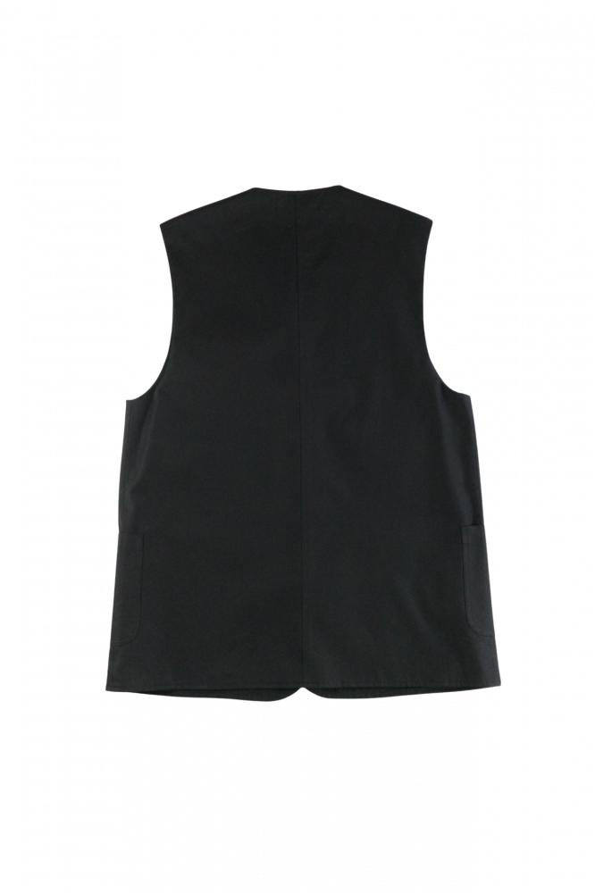 BISOWN/CHINO CLOTH×KARAMI REVERSIBLE VEST BK