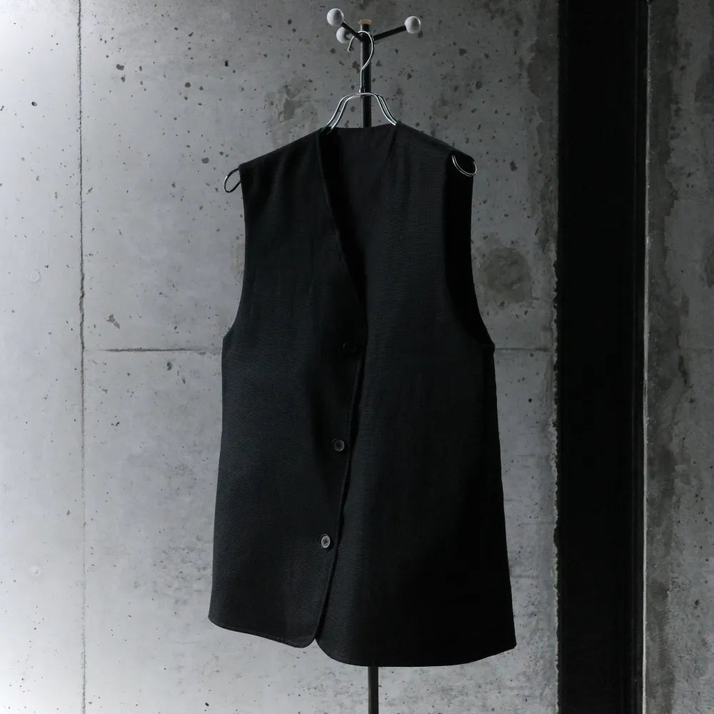 BISOWN/CHINO CLOTH×KARAMI REVERSIBLE VEST BK