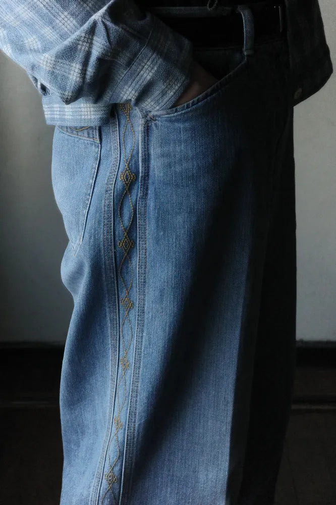 SARTO/WIDE EMBROIDERY PANTS