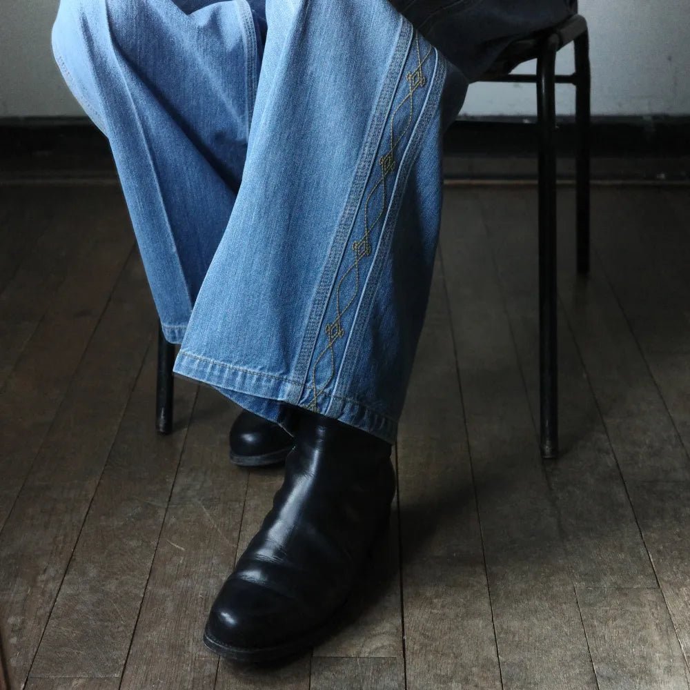 SARTO/WIDE EMBROIDERY PANTS