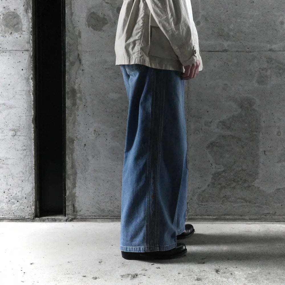 SARTO/WIDE EMBROIDERY PANTS