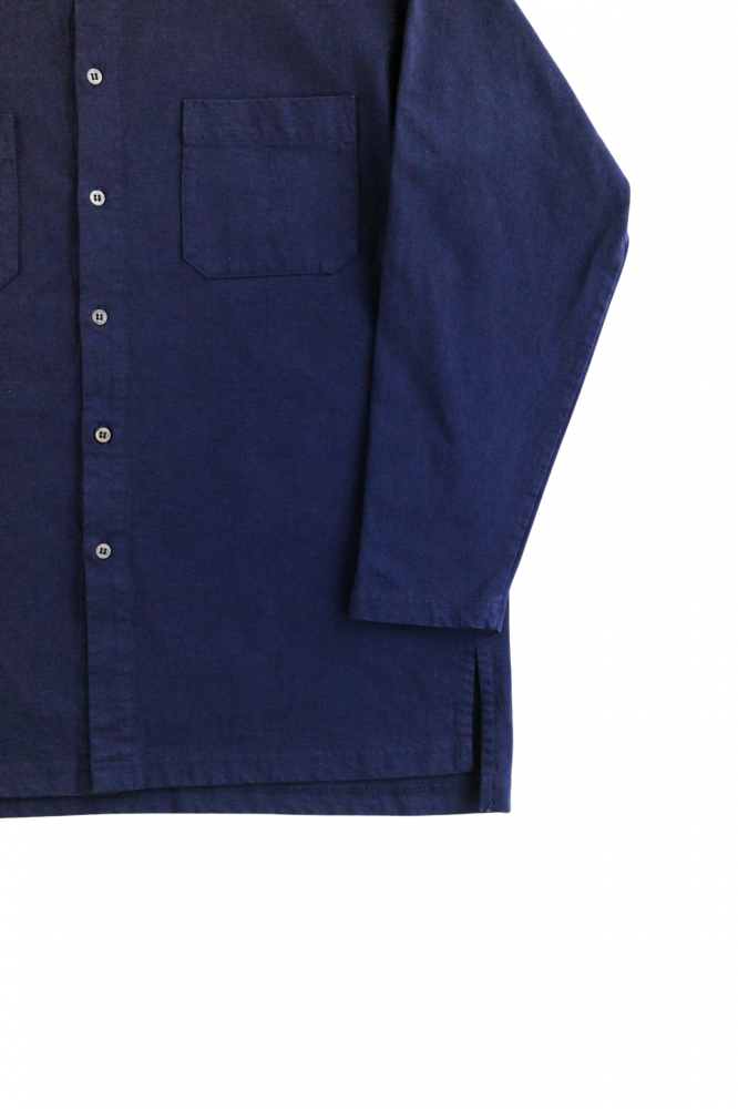 TOHNAI/COLLARLESS SHIRT