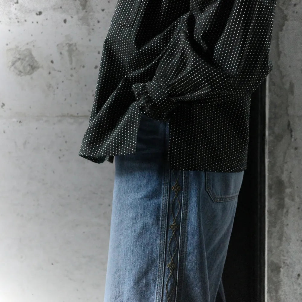 SARTO/OPEN COLLAR BLOUSE