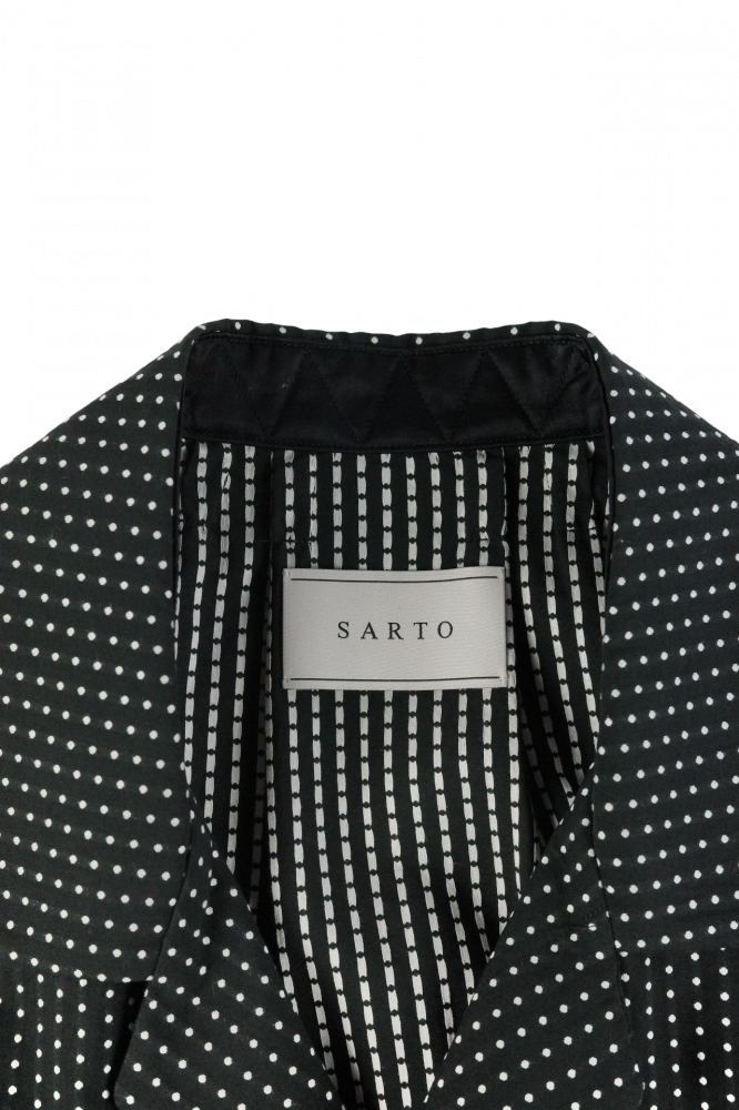 SARTO/OPEN COLLAR BLOUSE
