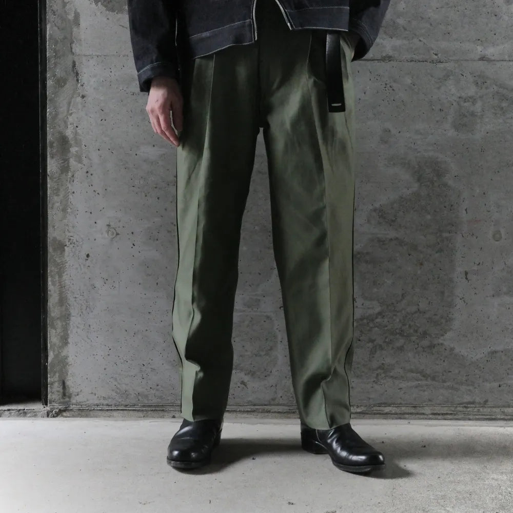 EESETT&Co/OUT SEAM TROUSERS-JOHNSTON- OLV