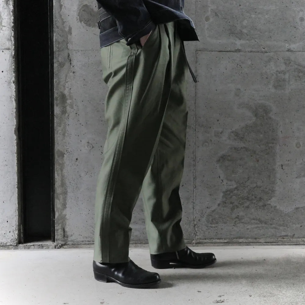 EESETT&Co/OUT SEAM TROUSERS-JOHNSTON- OLV