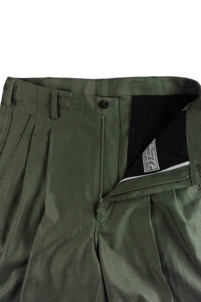 EESETT&Co/OUT SEAM TROUSERS-JOHNSTON- OLV