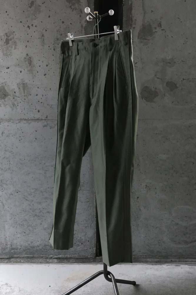 EESETT&Co/OUT SEAM TROUSERS-JOHNSTON- OLV