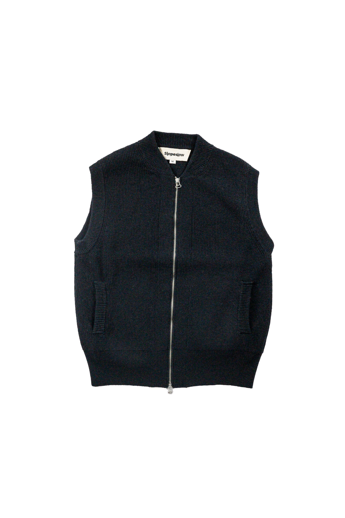Slopeslow(スロープスロウ)/zip front vest
