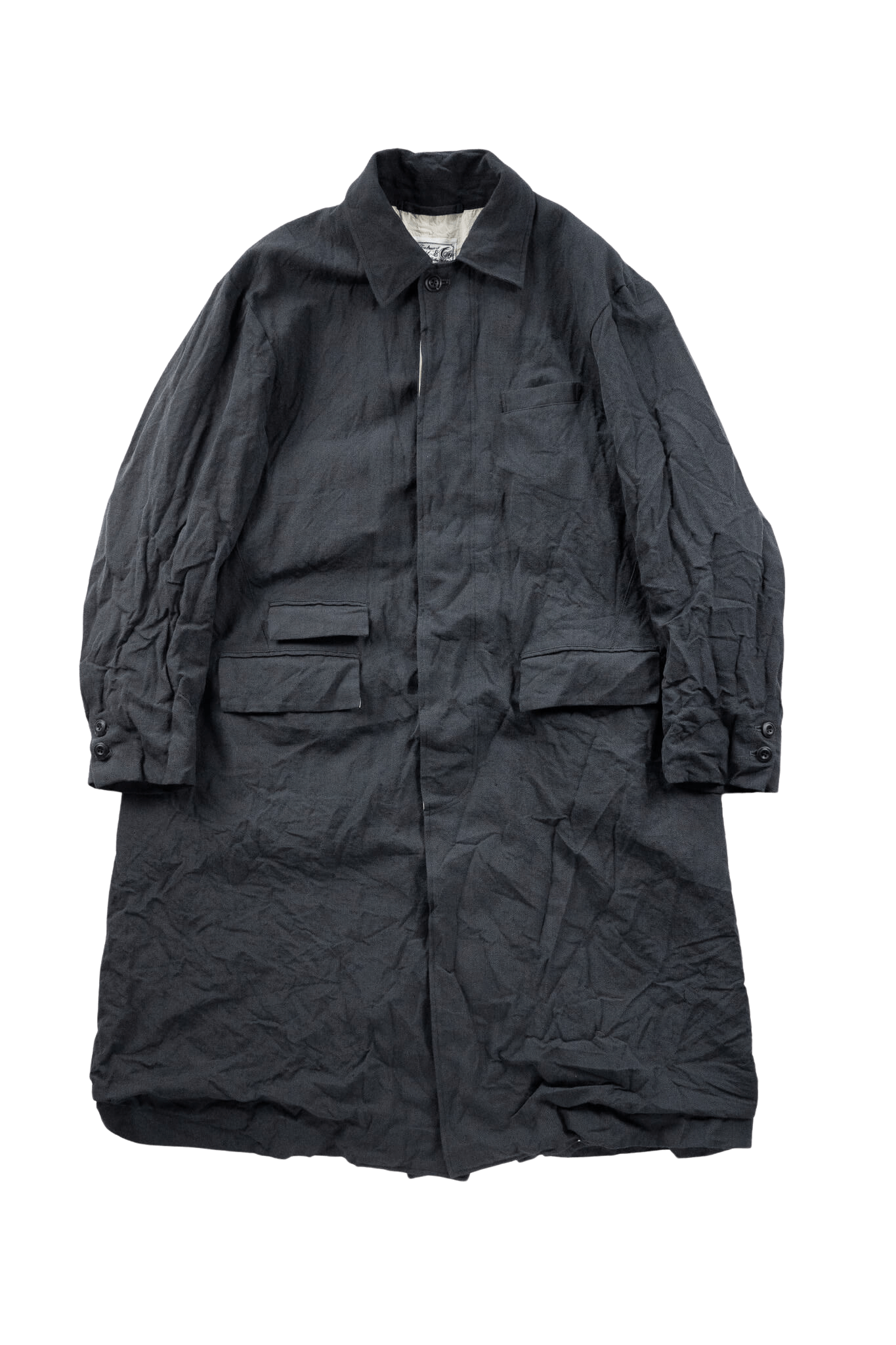 EESETT&Co フードジャケット イイセットアンドコー バイカラー 36 EESETT&Co(イイセットアンドコー)/COAT -LINCOLN- – PEAU DE L'OURS