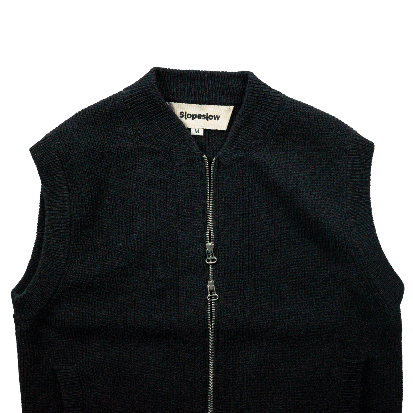 Slopeslow(スロープスロウ)/zip front vest