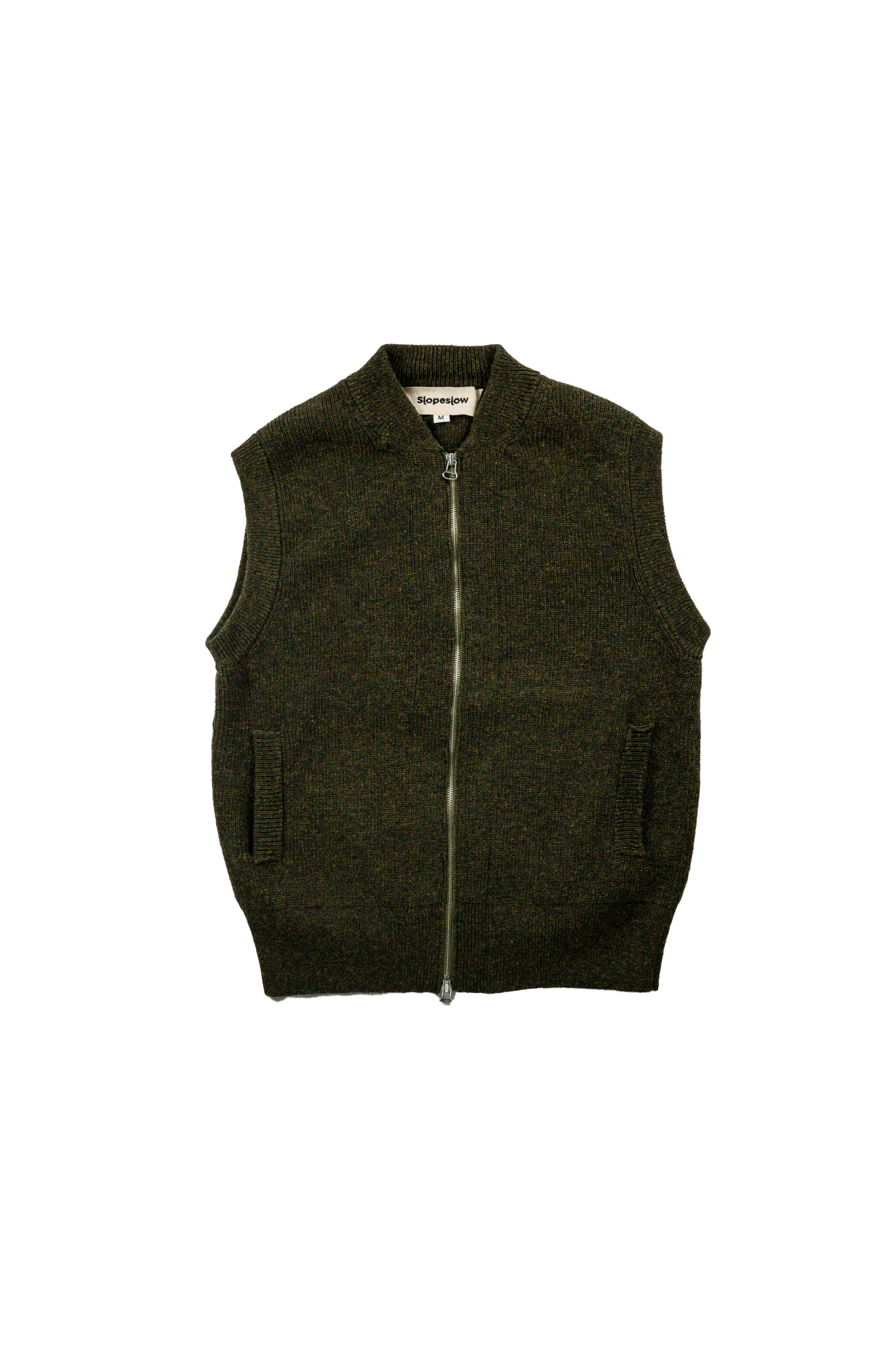 Slopeslow(スロープスロウ)/zip front vest