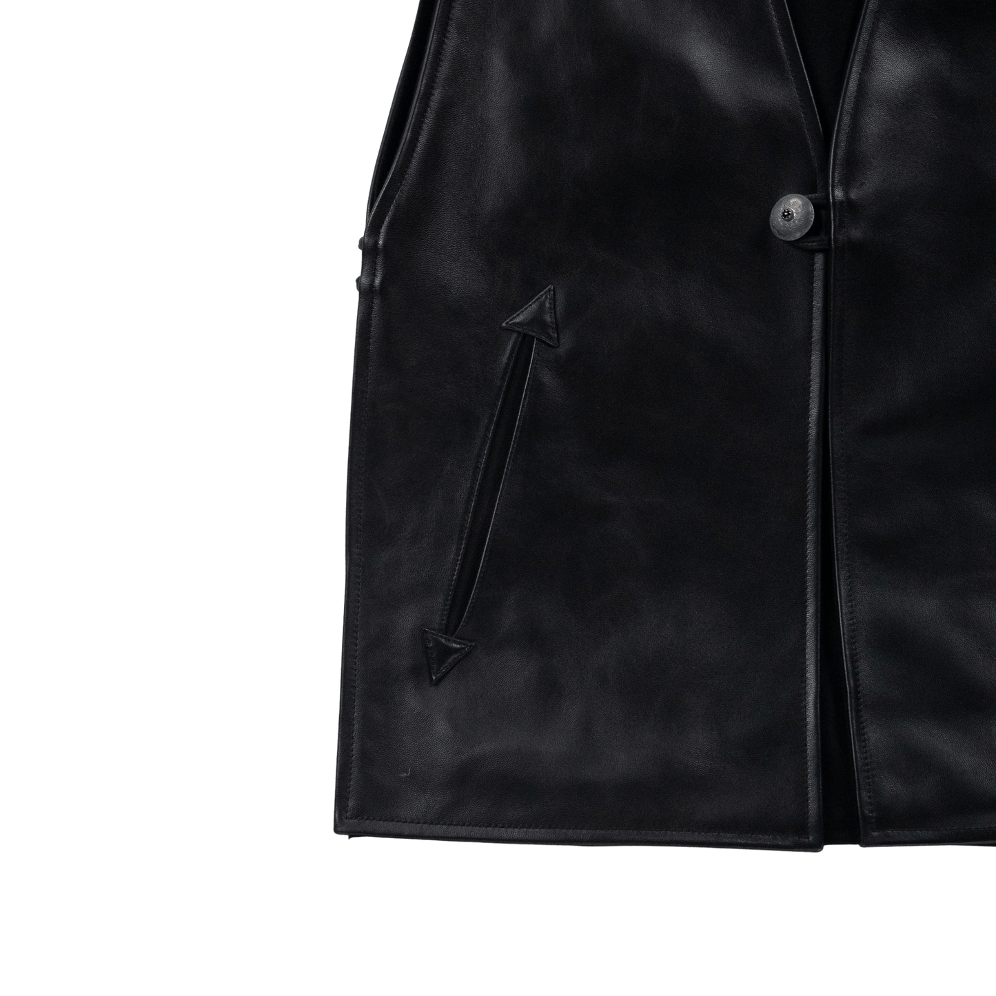 SARTO/LAMB LEATHER×CASHMERE REVERSIBLE VEST