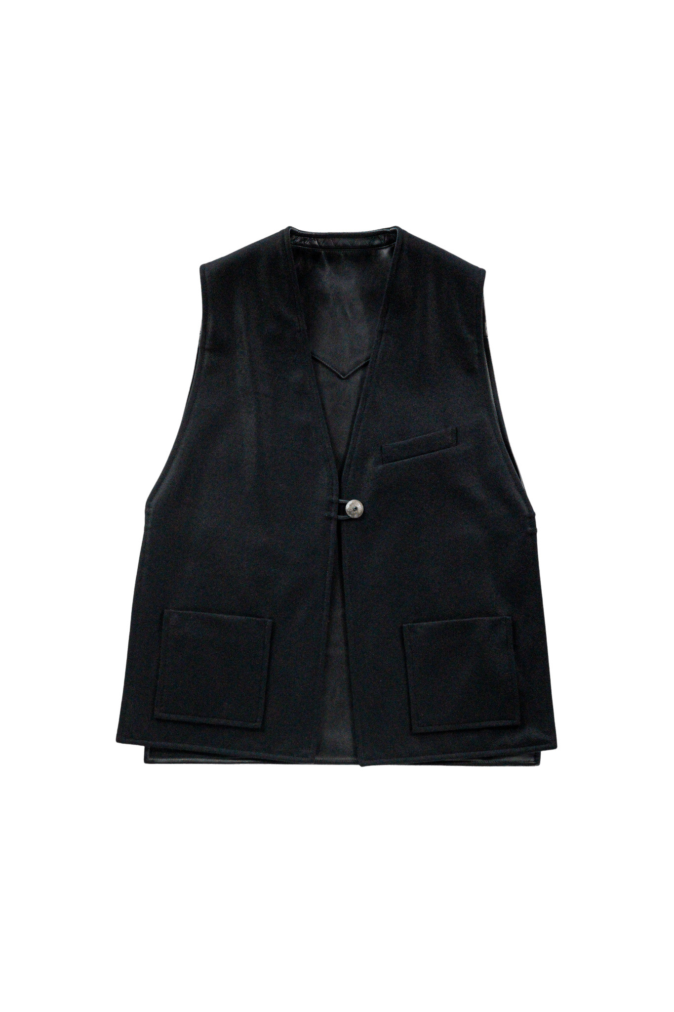 SARTO/LAMB LEATHER×CASHMERE REVERSIBLE VEST