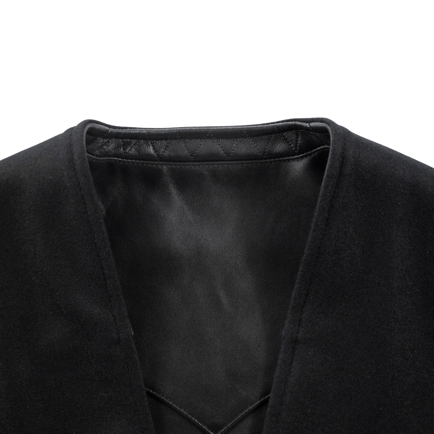 SARTO/LAMB LEATHER×CASHMERE REVERSIBLE VEST