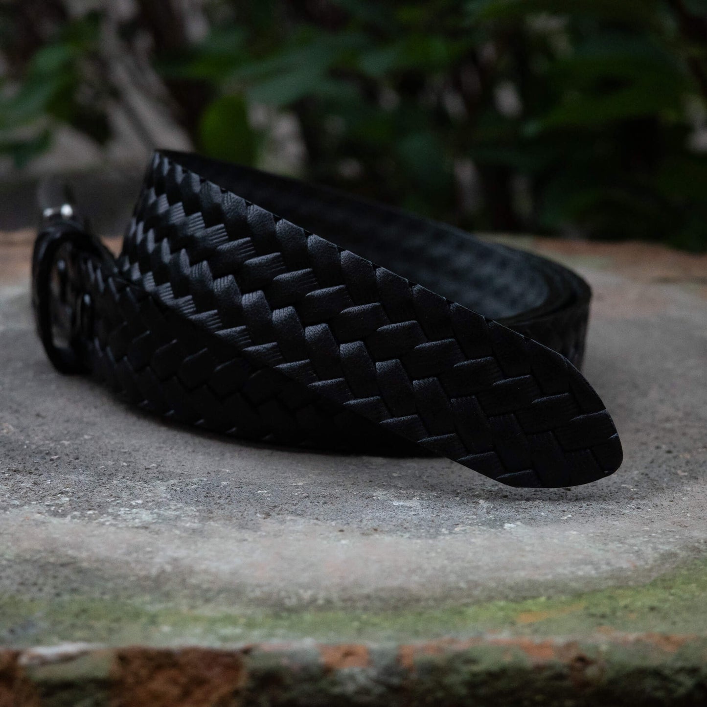 T.T Taiga Takahashi/Lot.021 Basketweave Pattern Belt