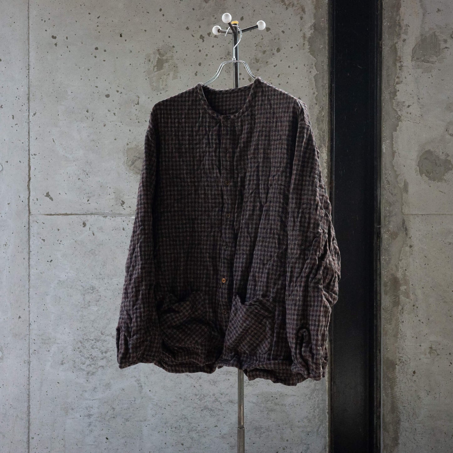 The crooked Tailor/Crew neck over cardigan shirts jacket