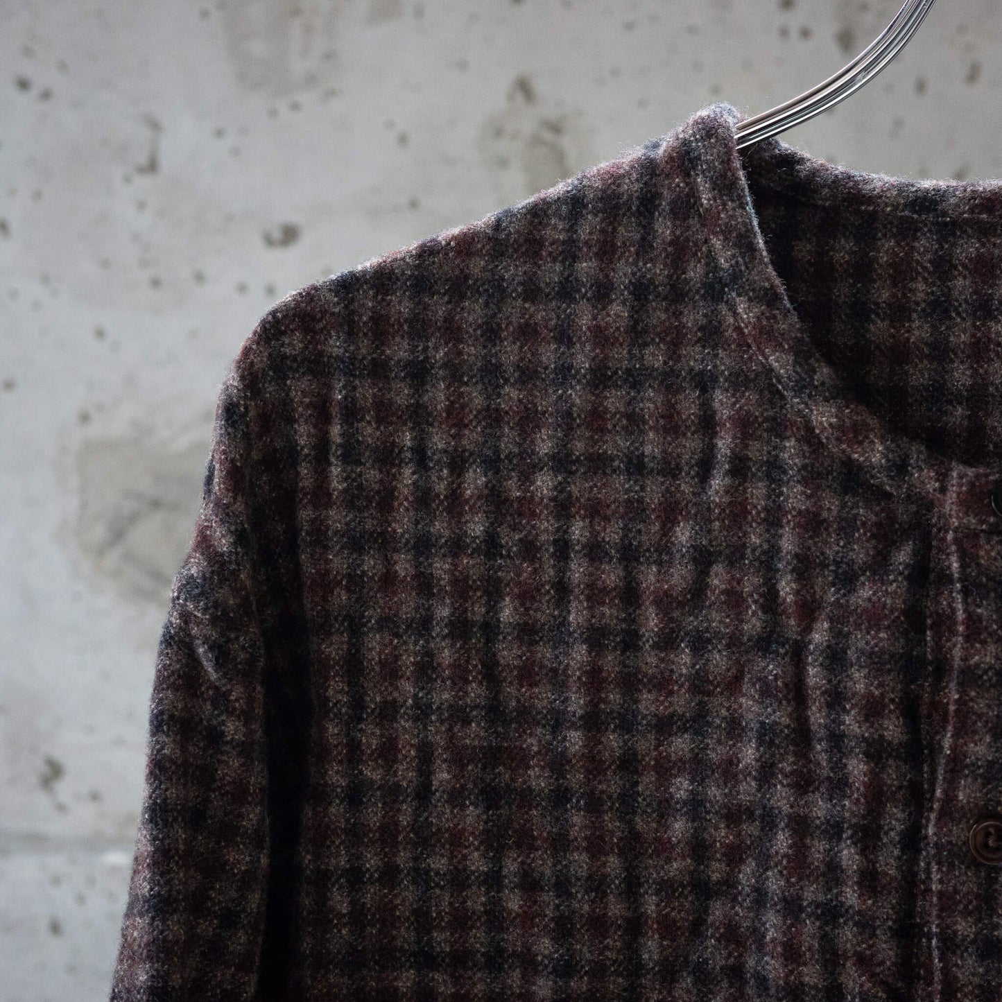 The crooked Tailor/Crew neck over cardigan shirts jacket