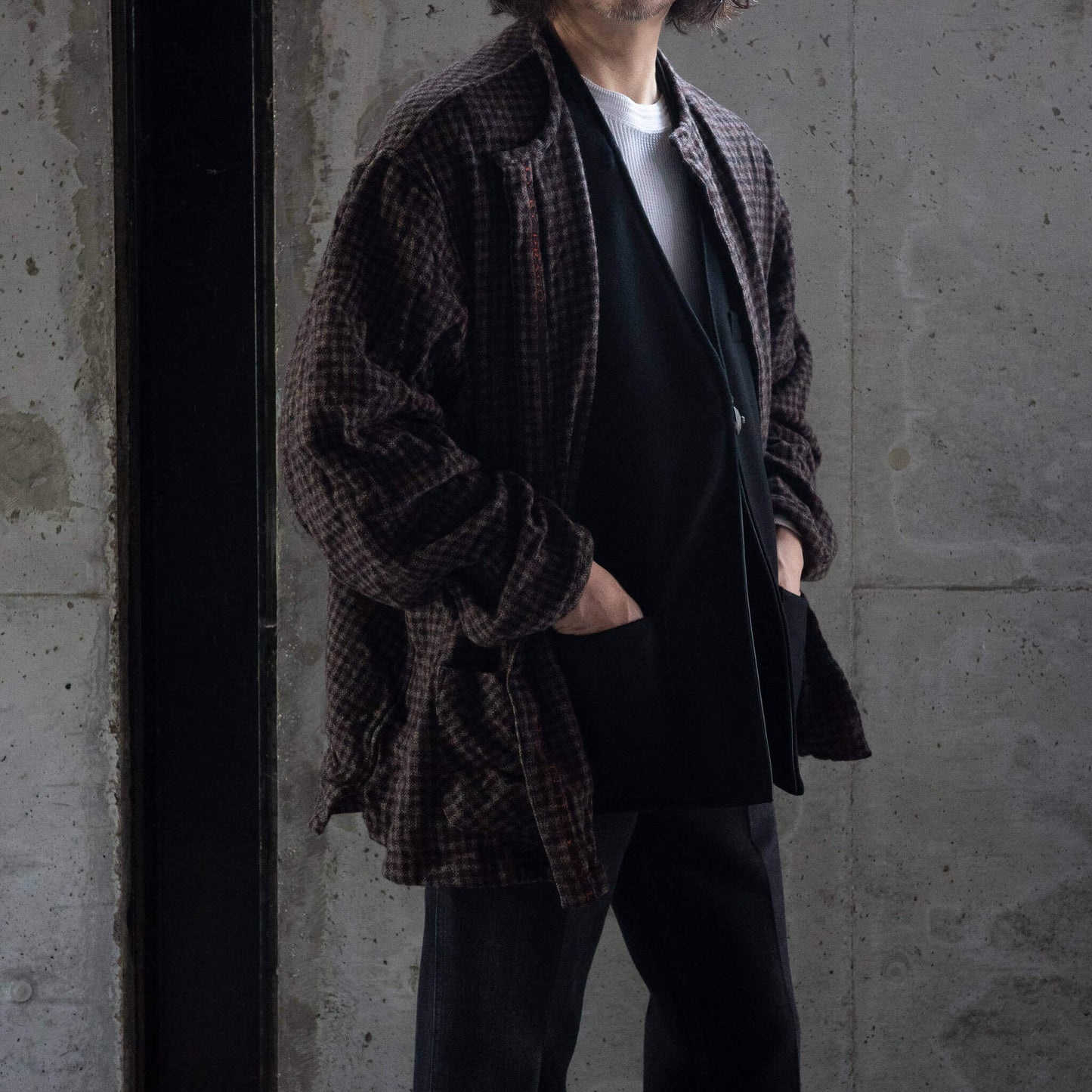 SARTO/LAMB LEATHER×CASHMERE REVERSIBLE VEST