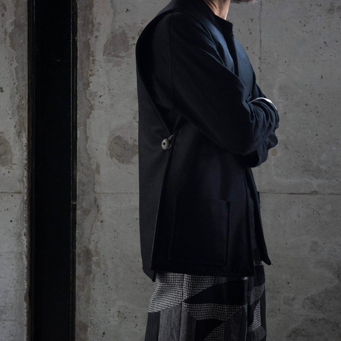 SARTO/LAMB LEATHER×CASHMERE REVERSIBLE VEST