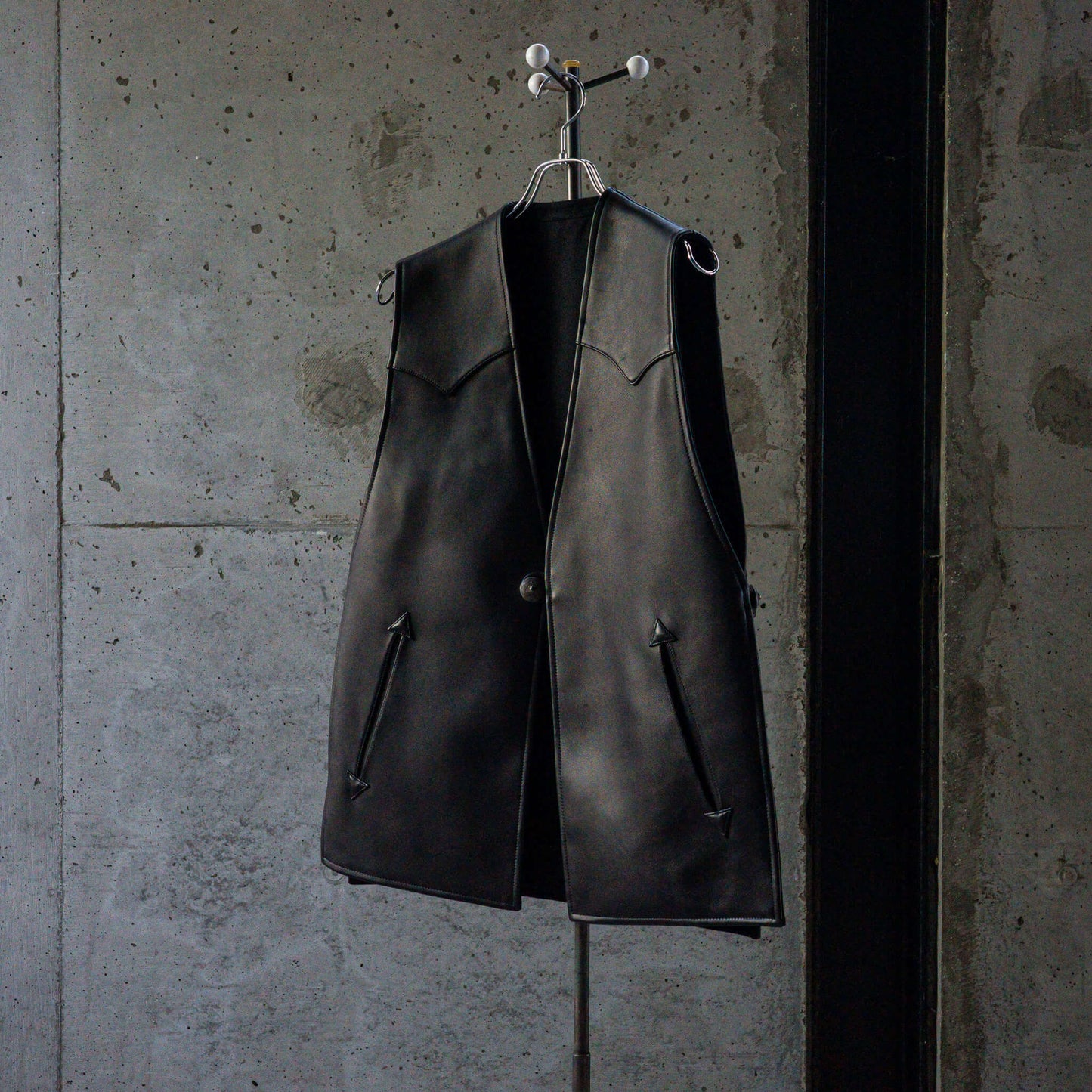 SARTO/LAMB LEATHER×CASHMERE REVERSIBLE VEST