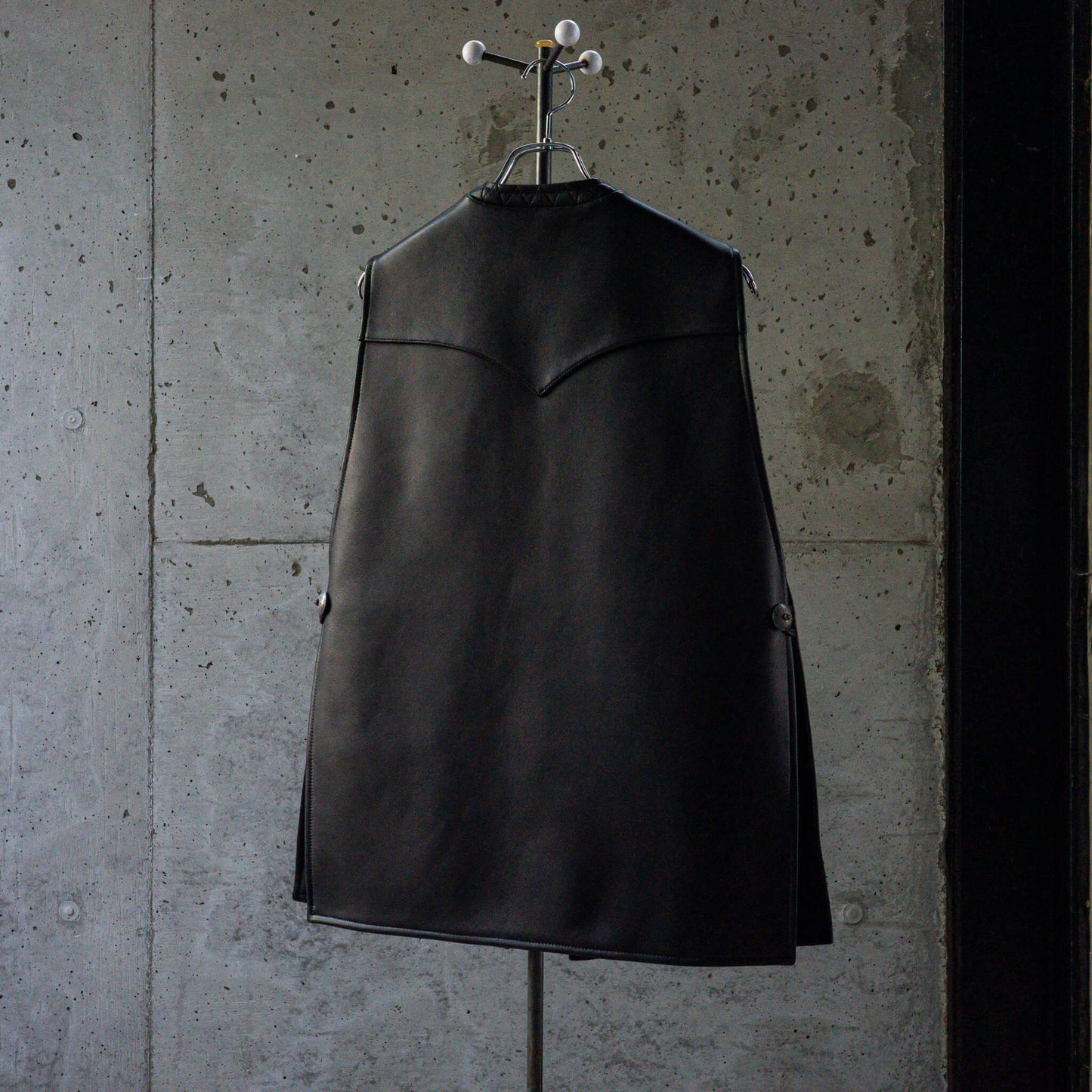 SARTO/LAMB LEATHER×CASHMERE REVERSIBLE VEST