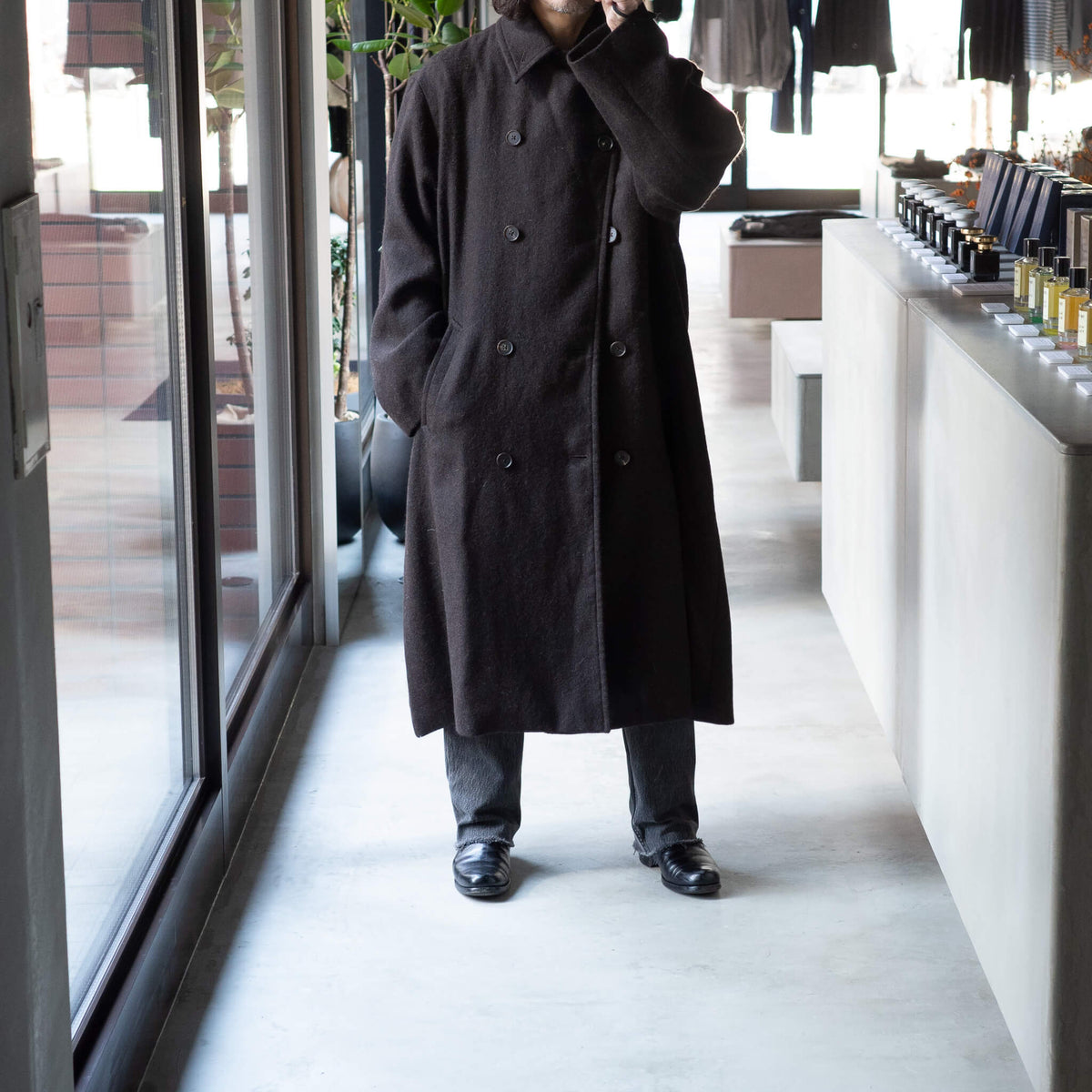 BISOWN(ビソウン)/ALPACA DOUBLECLOTH DOUBLE BLEASTED COAT