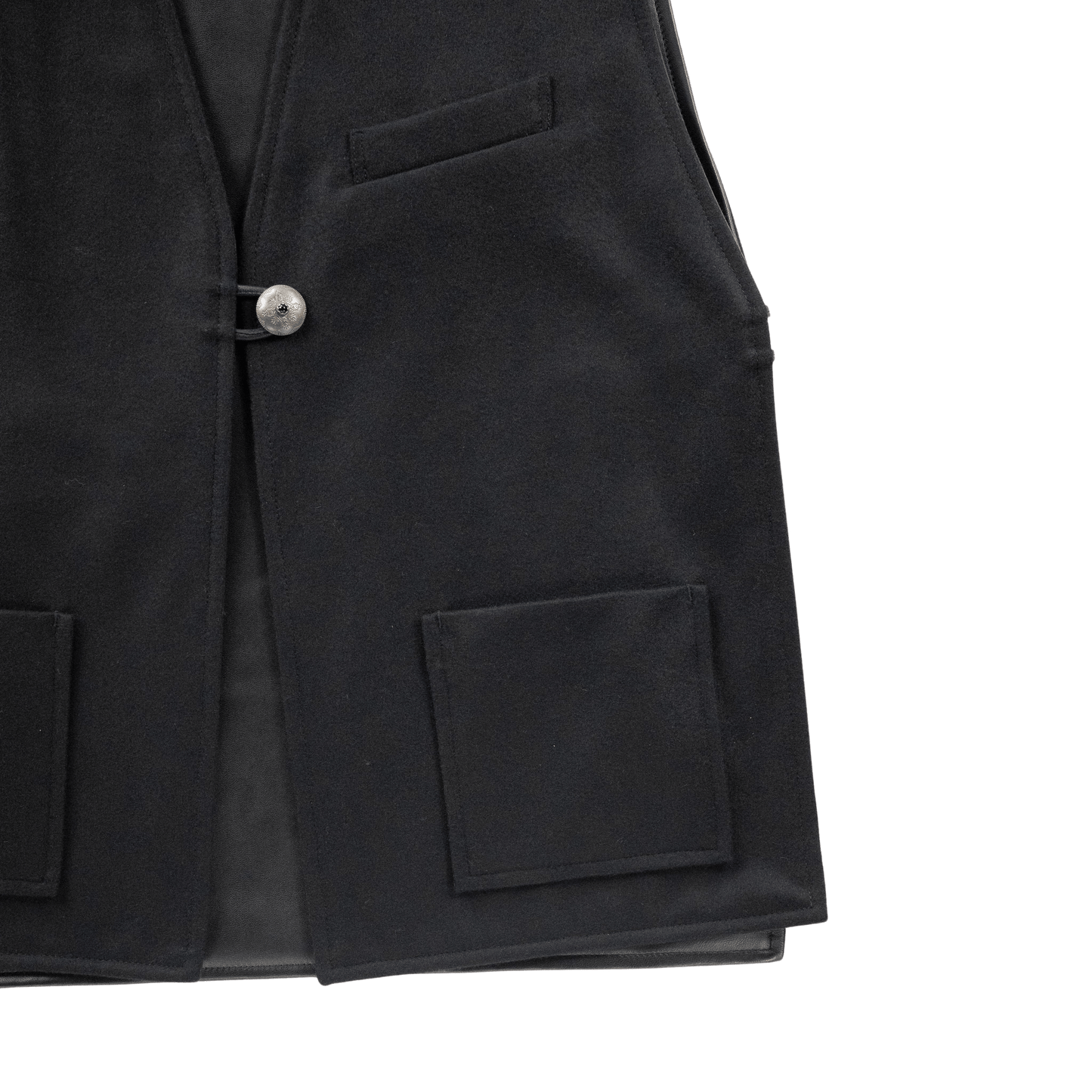 SARTO/LAMB LEATHER×CASHMERE REVERSIBLE VEST