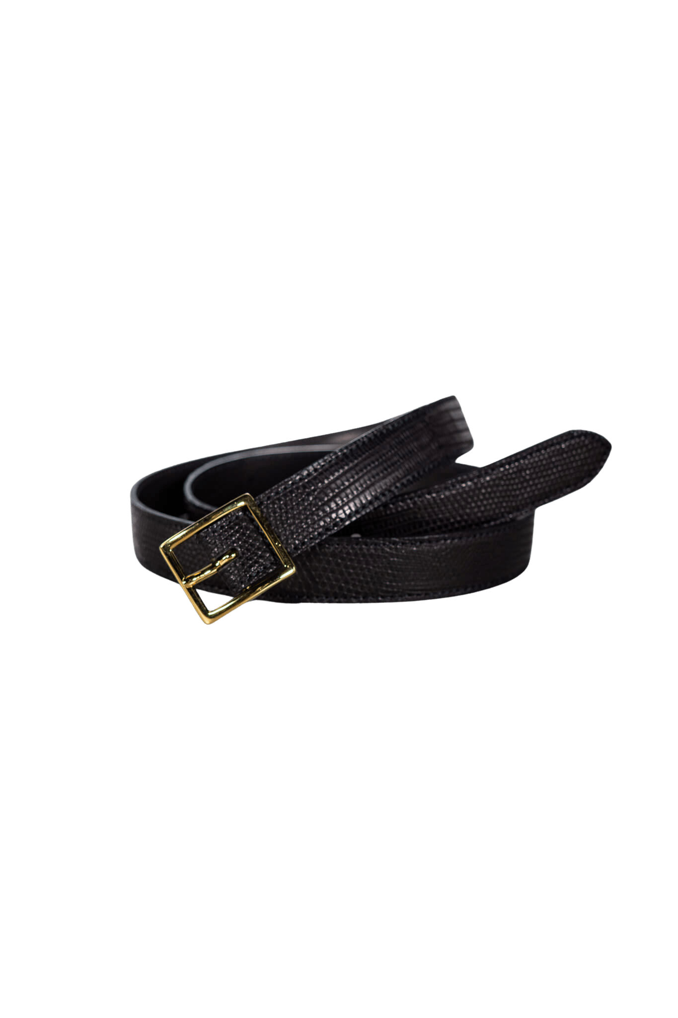 BISOWN(ビソウン)/LIZARD CLASSIC SQUARE BELT/BK