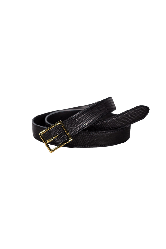 BISOWN(ビソウン)/LIZARD CLASSIC SQUARE BELT/BK