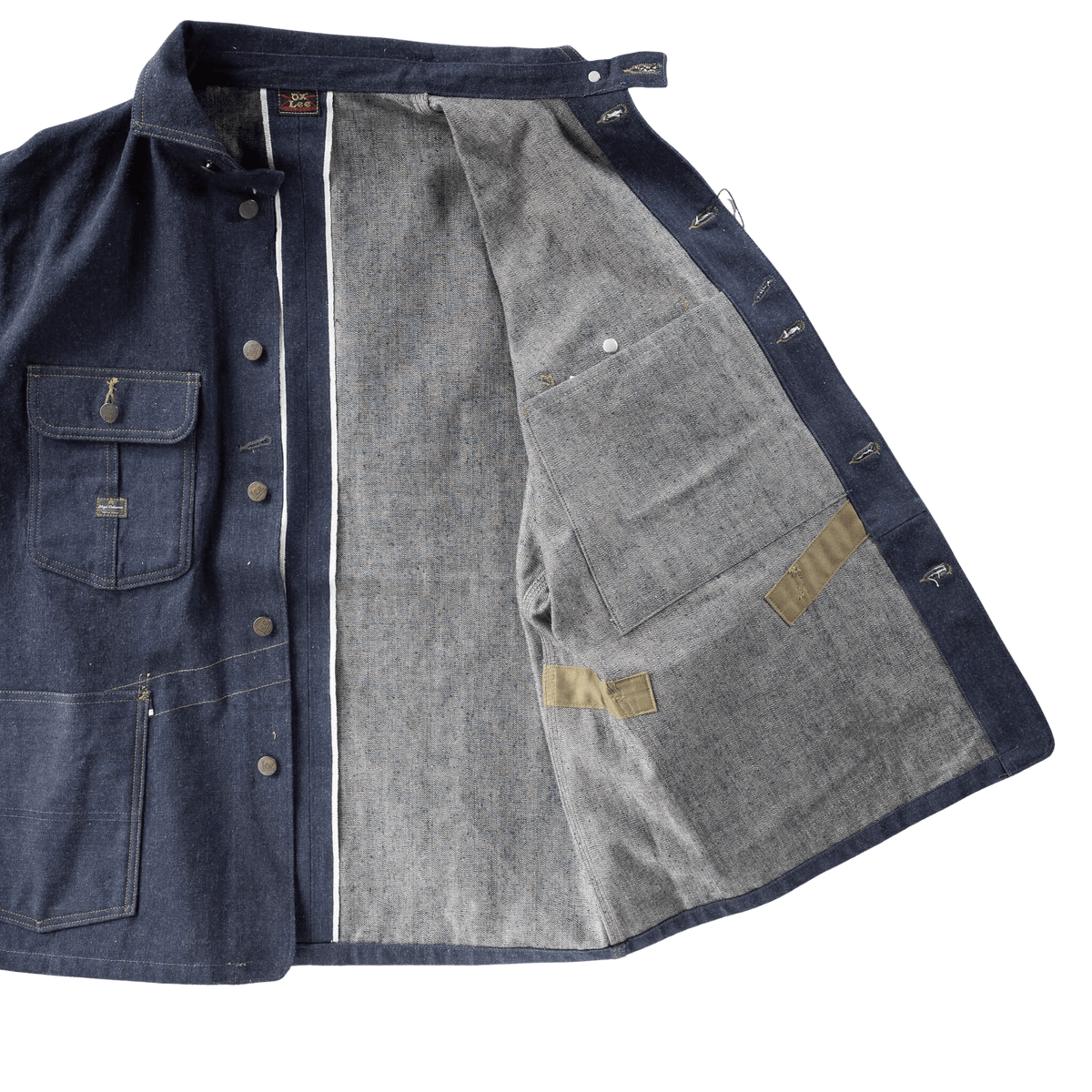 Lee × Nigel Cabourn OX'ed Silver/RAILWAY MAN LOCO JACKET