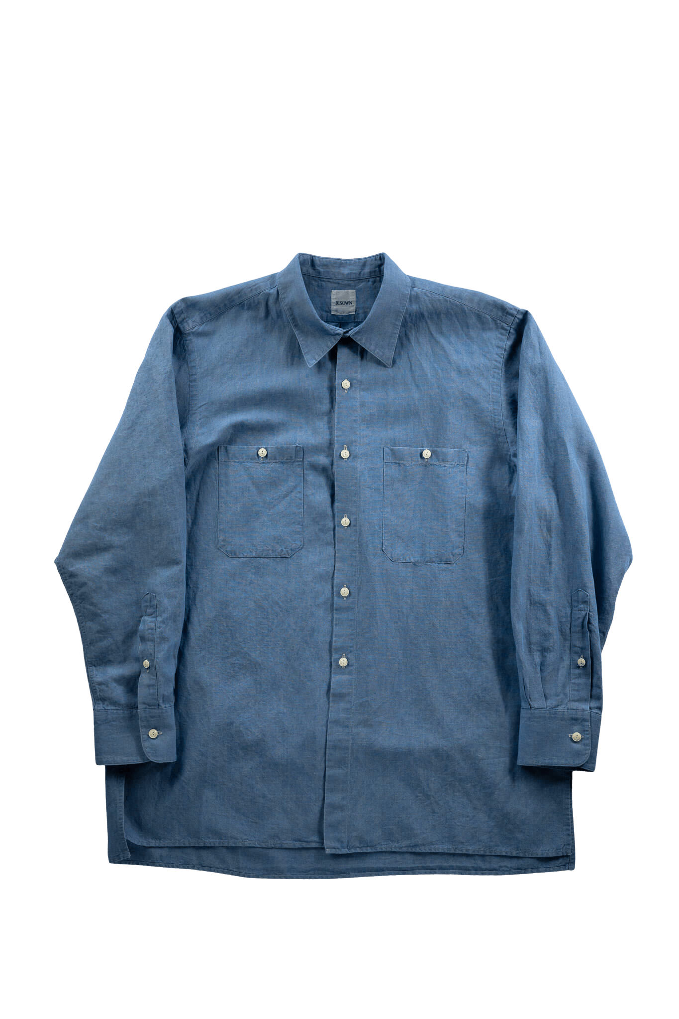 BISOWN(ビソウン)/COTTON LINEN CAMBRAY SHIRTS L.INDIGO