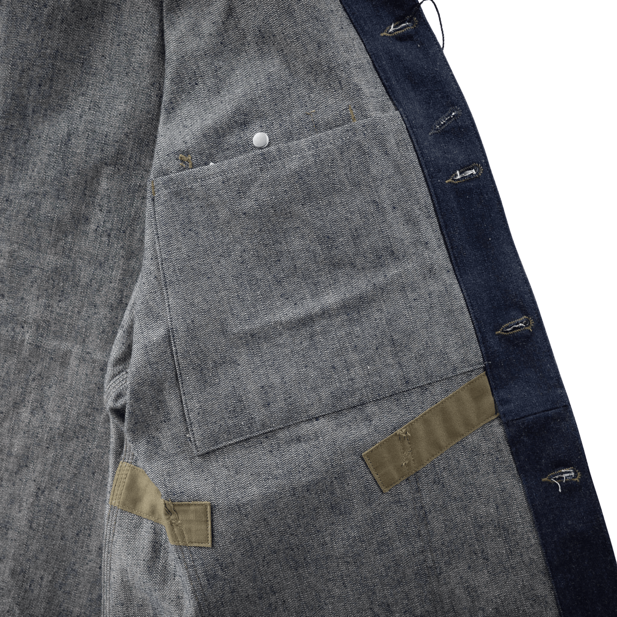 Lee × Nigel Cabourn OX'ed Silver/RAILWAY MAN LOCO JACKET