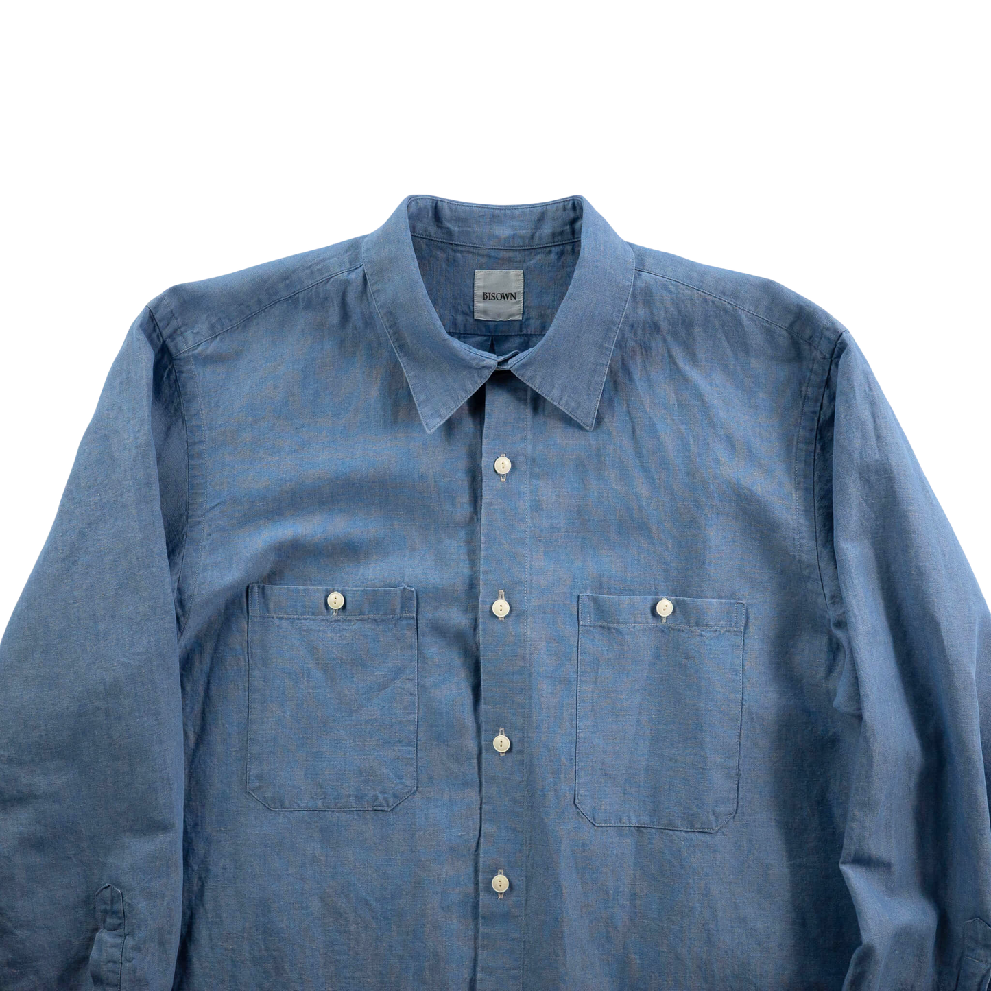 BISOWN(ビソウン)/COTTON LINEN CAMBRAY SHIRTS L.INDIGO