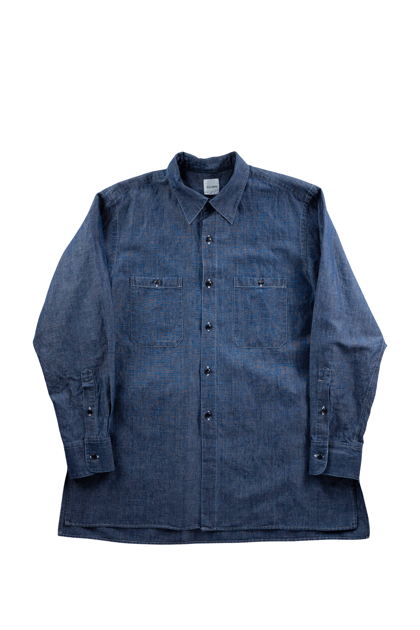 BISOWN(ビソウン)/COTTON LINEN CAMBRAY SHIRTS D.INDIGO