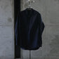TOHNAI/REGULAR COLLAR SHIRT SPOTS NAVY