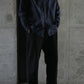 TOHNAI/REGULAR COLLAR SHIRT SPOTS NAVY