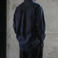 TOHNAI/REGULAR COLLAR SHIRT SPOTS NAVY
