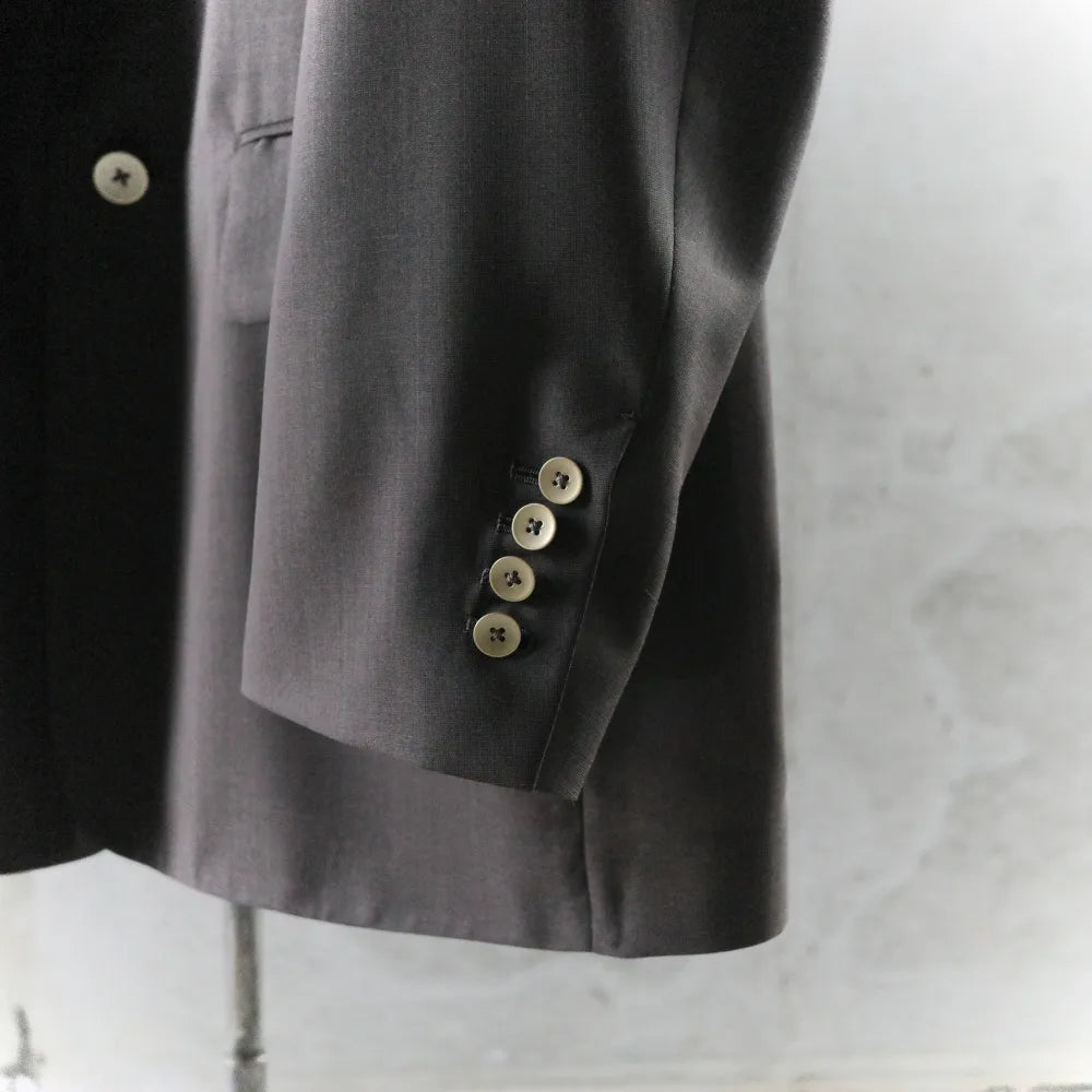 BISOWN/SHEER WOOL UNCON JACKET BROWN