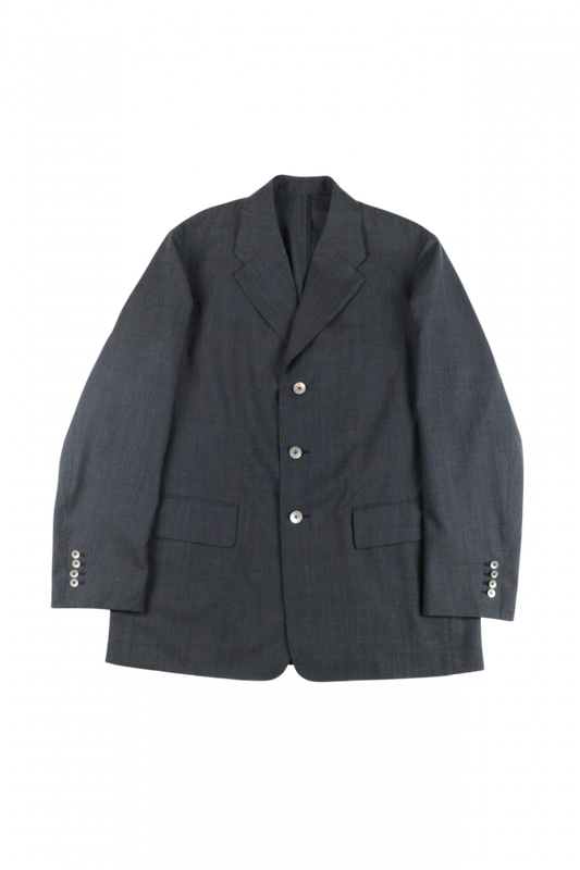 BISOWN/SHEER WOOL UNCON JACKET NAVY