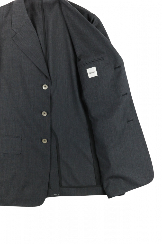 BISOWN/SHEER WOOL UNCON JACKET NAVY